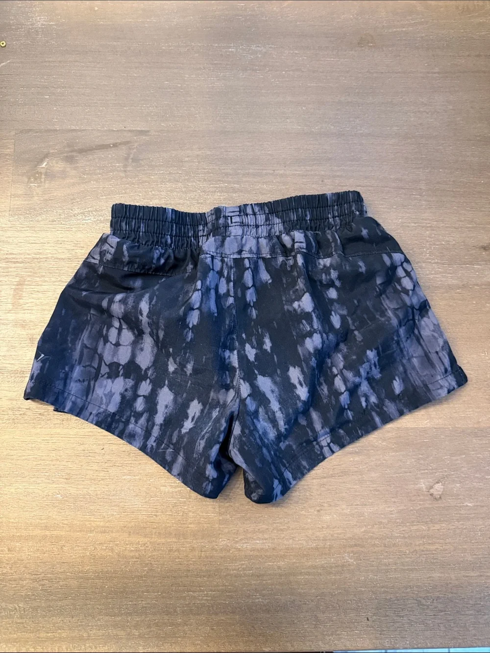 Old Navy Black and Blue Tie-Dye Kids Athletic Shorts